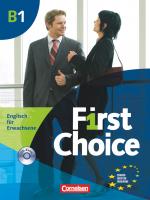 Cover-Bild First Choice - Englisch für Erwachsene - B1