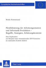 Cover-Bild Flexibilisierung der Arbeitsorganisation und Informatik-Produktion -- Begriffe, Strategien, Erfahrungskontexte