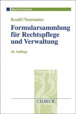 Cover-Bild Formularsammlung für Rechtspflege und Verwaltung