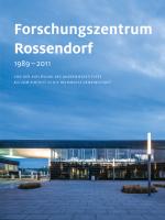 Cover-Bild Forschungszentrum Rossendorf 1989–2011