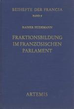 Cover-Bild Fraktionsbildung im französischen Parlament