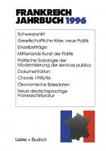 Cover-Bild Frankreich-Jahrbuch 1996