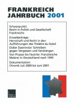 Cover-Bild Frankreich-Jahrbuch 2001