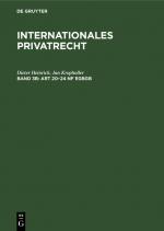 Cover-Bild Franz Gamillscheg: Internationales Privatrecht / Art 20–24 nF EGBGB