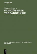 Cover-Bild Französierte Trobadorlyrik
