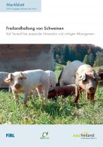 Cover-Bild Freilandhaltung von Schweinen