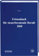 Cover-Bild Fristenbuch für steuerberatende Berufe 2018