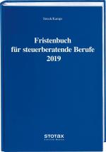 Cover-Bild Fristenbuch für steuerberatende Berufe 2019