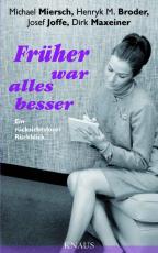 Cover-Bild Früher war alles besser