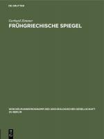 Cover-Bild Frühgriechische Spiegel