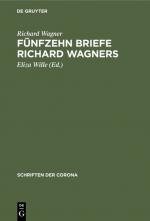 Cover-Bild Fünfzehn Briefe Richard Wagners