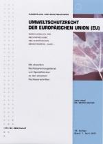 Cover-Bild Fundstellen- und Inhaltsnachweis. Umweltschutzrecht der EU