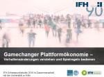 Cover-Bild Gamechanger Plattformökonomie