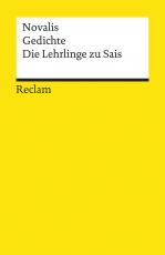 Cover-Bild Gedichte. Die Lehrlinge zu Sais