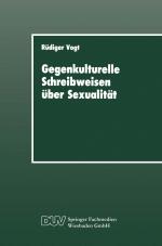 Cover-Bild Gegenkulturelle Schreibweisen über Sexualität