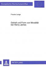 Cover-Bild Gehalt und Form von Moralität bei Henry James