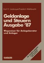 Cover-Bild Geldanlage und Steuern ’87