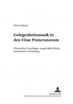 Cover-Bild Gelegenheitsmusik in den «Vitae Pomeranorum»