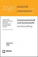 Cover-Bild Gemeinwirtschaft und Gemeinwohl