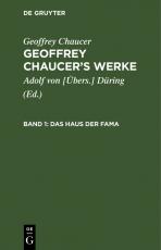 Cover-Bild Geoffrey Chaucer: Geoffrey Chaucer’s Werke / Das Haus der Fama