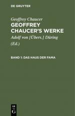 Cover-Bild Geoffrey Chaucer: Geoffrey Chaucer’s Werke / Das Haus der Fama