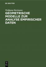 Cover-Bild Geometrische Modelle zur Analyse empirischer Daten