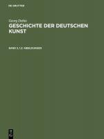 Cover-Bild Georg Dehio: Geschichte der deutschen Kunst / Abbildungen