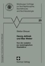 Cover-Bild Georg Jellinek und Max Weber