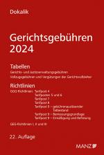Cover-Bild Gerichtsgebühren 2024 Tabellen und Richtlinien