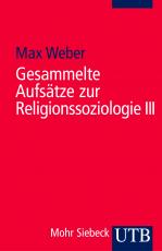 Cover-Bild Gesammelte Aufsätze zur Religionssoziologie 3