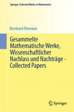 Cover-Bild Gesammelte Mathematische Werke, Wissenschaftlicher Nachlass und Nachträge - Collected Papers