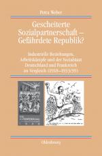 Cover-Bild Gescheiterte Sozialpartnerschaft – Gefährdete Republik?