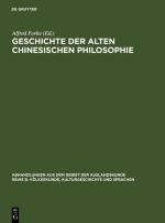 Cover-Bild Geschichte der alten chinesischen Philosophie