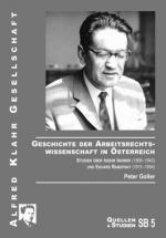 Cover-Bild Geschichte der Arbeitsrechtswissenschaft in Österreich