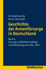 Cover-Bild Geschichte der Armenfürsorge in Deutschland