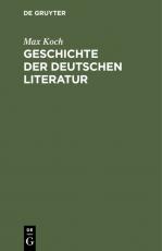 Cover-Bild Geschichte der deutschen Literatur