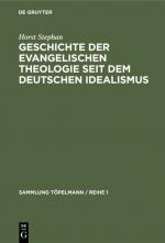 Cover-Bild Geschichte der evangelischen Theologie seit dem deutschen Idealismus