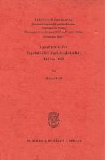 Cover-Bild Geschichte der Ingolstädter Juristenfakultät 1472 - 1625.