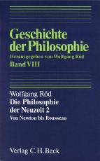 Cover-Bild Geschichte der Philosophie Bd. 8: Die Philosophie der Neuzeit 2: Von Newton bis Rousseau