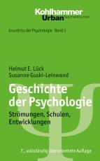 Cover-Bild Geschichte der Psychologie