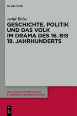 Cover-Bild Geschichte, Politik und das Volk im Drama des 16. bis 18. Jahrhunderts