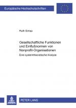 Cover-Bild Gesellschaftliche Funktionen und Einflussformen von Nonprofit-Organisationen