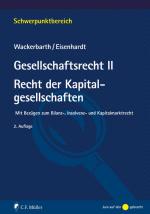 Cover-Bild Gesellschaftsrecht II. Recht der Kapitalgesellschaften