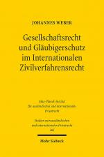 Cover-Bild Gesellschaftsrecht und Gläubigerschutz im Internationalen Zivilverfahrensrecht