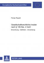 Cover-Bild Gesellschaftsrechtliche Insider nach § 138 Abs. 2 InsO