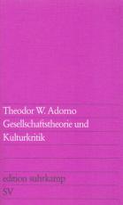 Cover-Bild Gesellschaftstheorie und Kulturkritik