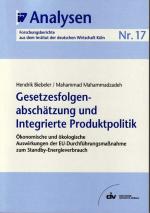 Cover-Bild Gesetzesfolgenabschätzung und Integrierte Produktpolitik