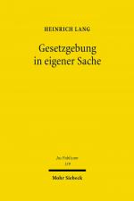 Cover-Bild Gesetzgebung in eigener Sache