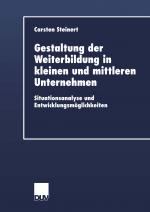 Cover-Bild Gestaltung der Weiterbildung in kleinen und mittleren Unternehmen