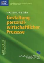 Cover-Bild Gestaltung personalwirtschaftlicher Prozesse